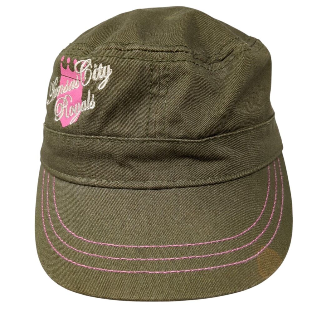 Kansas City Royals Strapback Cadet Army Hat Green One Size Campus One